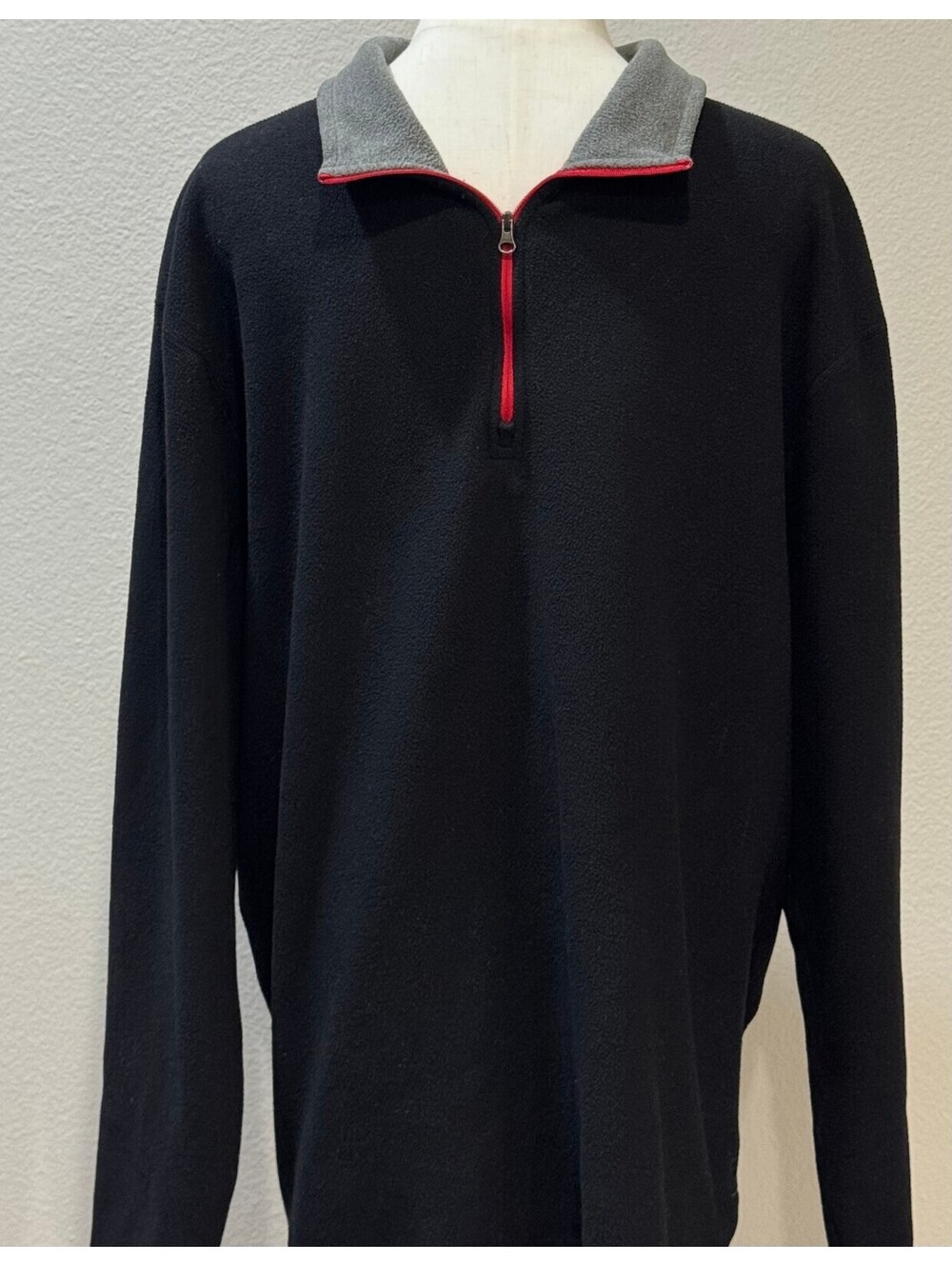 Fila Black Polartec Quarter-Zip Pullover Sweatshirt